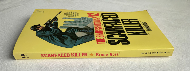 THE SHARPSHOOTER no.12 SCARFACED KILLER United States pulp fiction crime book 1975